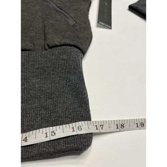 NWT Tahari Sport Charcoal Gray Sweatshirt with Thumb Holes ~ MSRP $82 - Picture 5 of 16